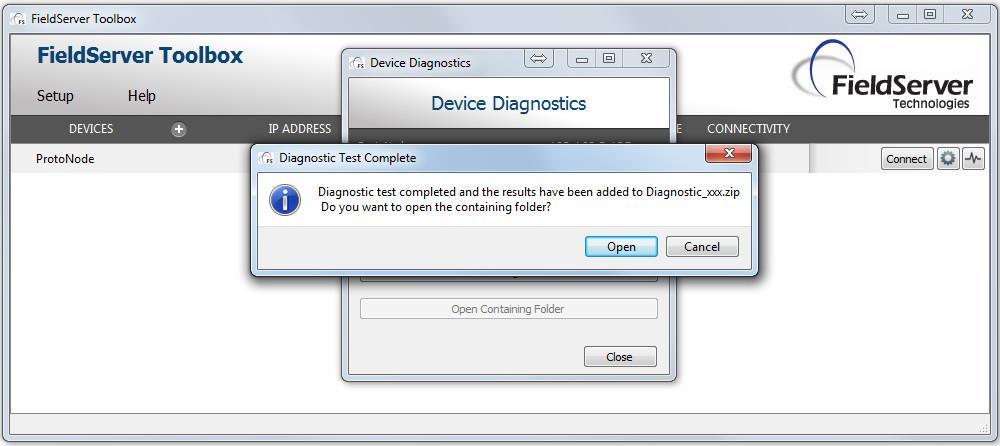 Step 2: Send Lg Once the Diagnstic test is cmplete, a.zip file will be saved n the PC.