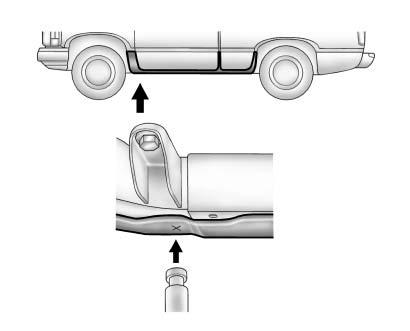 10-70 Vehicle Care { WARNING Raising the vehicle with the jack improperly positioned can damage the vehicle and even make the vehicle fall.