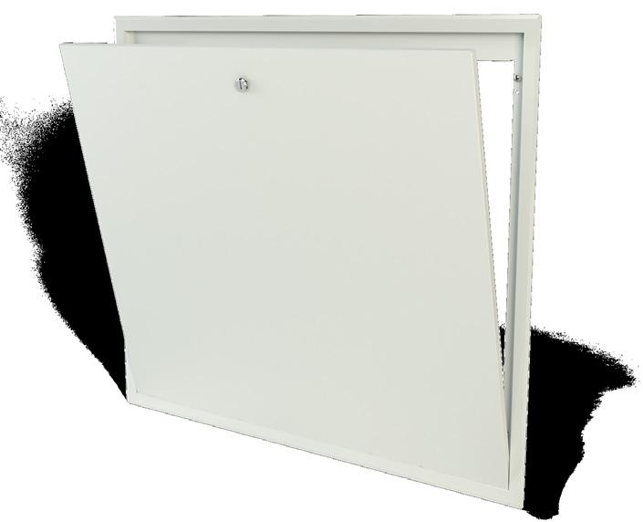 When the cabinet is installed externally on a wall, the LK Frame/hatch UFH UTV is used, which fits edge to edge with the outsides of the cabinet.