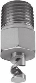 7 l/min Metal Hollow Cone 90 Fog Pattern L Flow Rates Hollow Cone, 90 Spray ngle, 1/8" and 1/4" Pipe Sizes, SP or NPT L Dimensions SP or NPT High Pressure Operation LITERS PER MINUTE @ R recom.