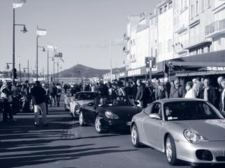 A total of 320 Porsches made their way to Saint Tropez, and the visitors from all over Europe were pleased to find sunny weather, while it was raining in the rest of France.