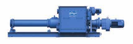 They were designed for conveying dewatered sludge with a high content of dry matter (TS) ranging from 15% to 45%.