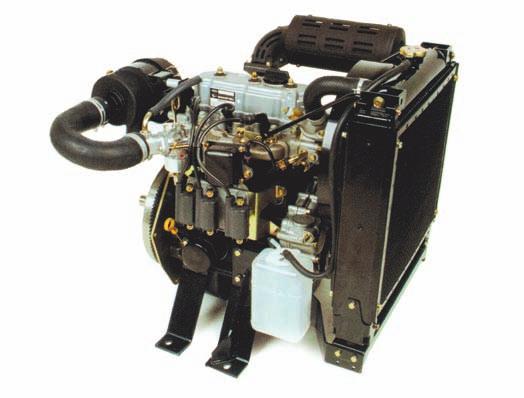 POWER UNITS The basic unit includes the following accessories: 3/LC GASOLINE Radiator Kit Radiator Support Air Cleaner with Hose & Bracket (4) Mounting Feet Exhaust Muffler & Adapter