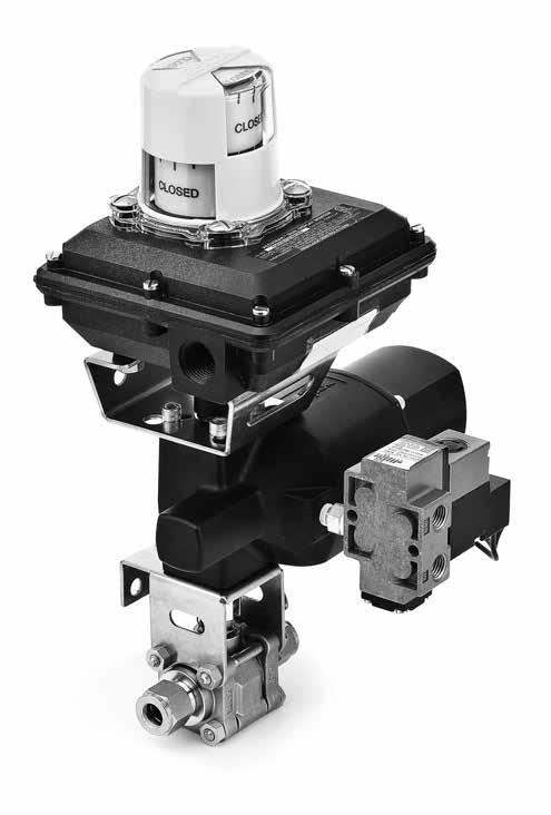 8 Ball Valves and Quarter-Turn Plug Valves Limit Switches for Swagelok 130 and 150 Series Pneumatic s Westlock s Features Available for any Swagelok ball valve 130 or 150 series pneumatic actuator