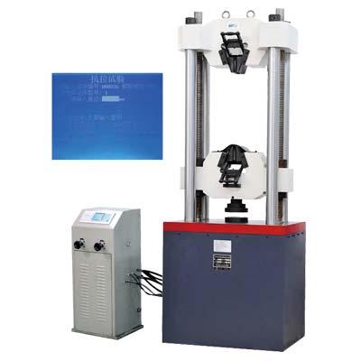 6. WES Series Electro-hydraulic (digital display) universal testing machine Using underneath type oil cylinder, manual control by oil inlet and outlet valves, electronic measurement, LCD display