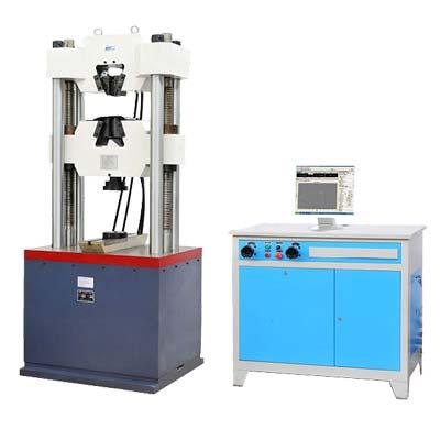 7. WEW Series Electro-hydraulic (screen display) universal testing machine Using manual control delivery and return oil valve, hydraulic loading, electronic measurement force, test data acquisition