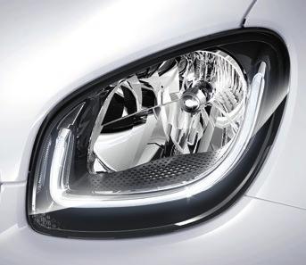 > > H4 halogen headlamps with welcome function,