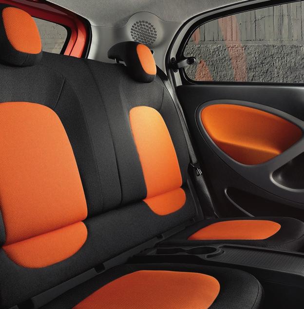 Design 14 15 The integral seats are not only attractive; they also provide for a higher seating position.