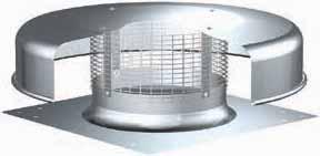 Spun Aluminum Model GRSI/GRSR/GRSF All aluminum exterior for corrosion-resistant construction Integral birdscreen to prevent entry of birds and/or small objects uilt-in curb cap with prepunched holes