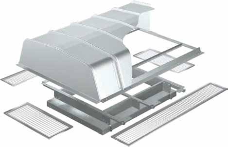 Roof urbs Prefabricated roof curbs ensure compatibility between the gravity ventilator, curb and roof opening. urb extensions are also available.