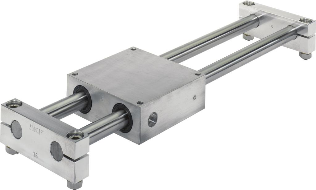 Quadro linear tables LZBU A - LZBU version with LQCD closed bearing units, LEAS-A* shaft blocks and shafts * A design means fixed shafts and moving unit J 1 Design LZBU A with closed linear bearing