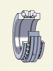 and the cylindrical roller bearing. The machining of the housing bore is also simplified.
