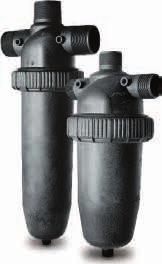 The 2 & 3 Plastic Disc Filters are designed for use as a primary or secondary filter, can be installed upright or downward, and is an ideal filter for water containing high amounts of organic or