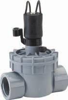 water and dirty water applications Captured hex /Phillips screws Flow control allows precise flow adjustment and manual shutoff Removable, tamper resistant flow control handle 2400TF Features