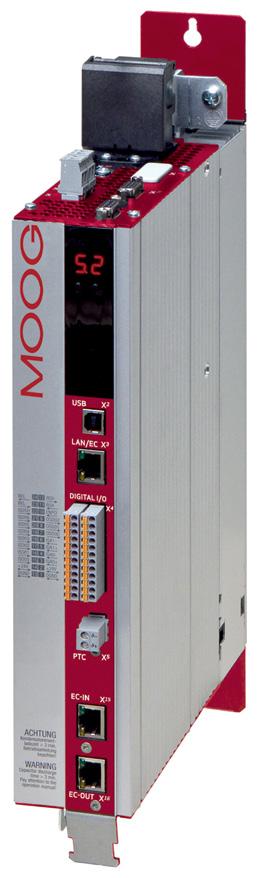 Multi-Axis Servo Drive - Sizes 1 to 7 Technical Data Equipment Sizes 1 to 4 DC supply connection Protective conductor connection Connection of control supply Option 2 Technology module Connection for