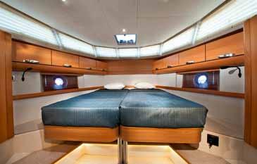 while a hull window plus a ceiling sliding hatch (with the open sliding salon roof providing