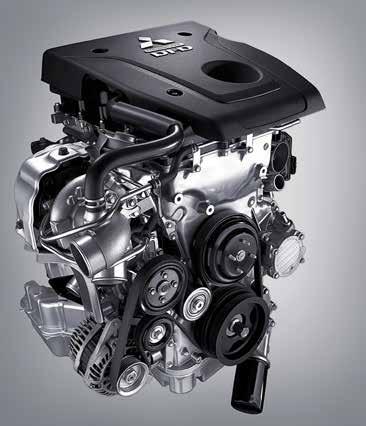 ENGINE 4N15 2.4L 4-cylinder MIVEC intercooled turbo diesel. Common rail fuel injection Euro 5 emission level Power - 133kW @ 3500rpm Torque - 430Nm @ 2500rpm Low 15.