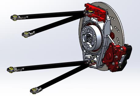 5.11 Design Overview The integrated tripod hub was designed to replace the current rear hub because the tripod spider which normally would go into a CV joint is attached to the