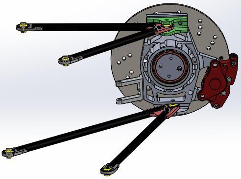 Figure 43: Complete Rear Assembly The figure above shows the complete assembly of the rear suspension.