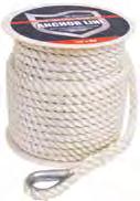 ANCHOR LINES Attwood offers anchor lines in different materials and construction types. Our twisted nylon construction is strong, hangs straight, and resists kinking.