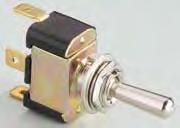 On/Off Switches: For lights, bilge pump, or blower requiring a simple on/off switch. Single-pole, single-throw contact.