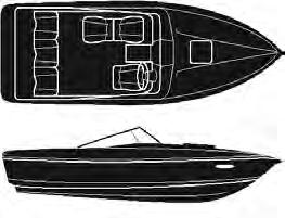 Cuddy Cabins, Inboard/Outboard with Rails Conventional styling for cuddy cabin boats with rails and full-width transoms. Boat Style Cuddy Cabins w/ Rails Beam Ready Cotton Cover No.