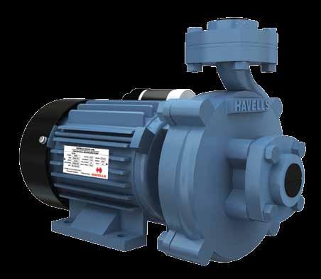 Centrifugal Pump Hi-Flow C-Series TEFC motor with class B insulation & IP 54 protection High pressure Die-cast CI Motor body. In-built thermal overload protector (T.O.