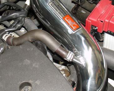 fender washer are used to fasten the intake bracket to