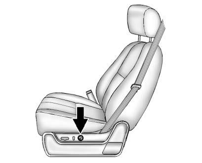 Front Seats Power Seat Adjustment { WARNING You can lose control of the vehicle if you try to adjust a driver seat while the vehicle is moving.