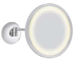 3-fach-Vergrößerung ø 220 mm LED-SATURN Cosmetic Mirror, illuminated LED lighting technology