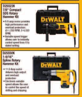 or more DeWALT power tools and