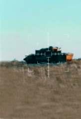 The missile automatically determines its own position in the laser beam and manoeuvres onto the line of sight. The missile follows the line-of-sight until the target is hit.