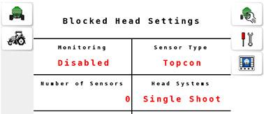 Chapter 2 Seeder Settings 2.8. Settings for blocked heads The seeder may get blocked during the course of seeding operations, which leads to gaps in product application.