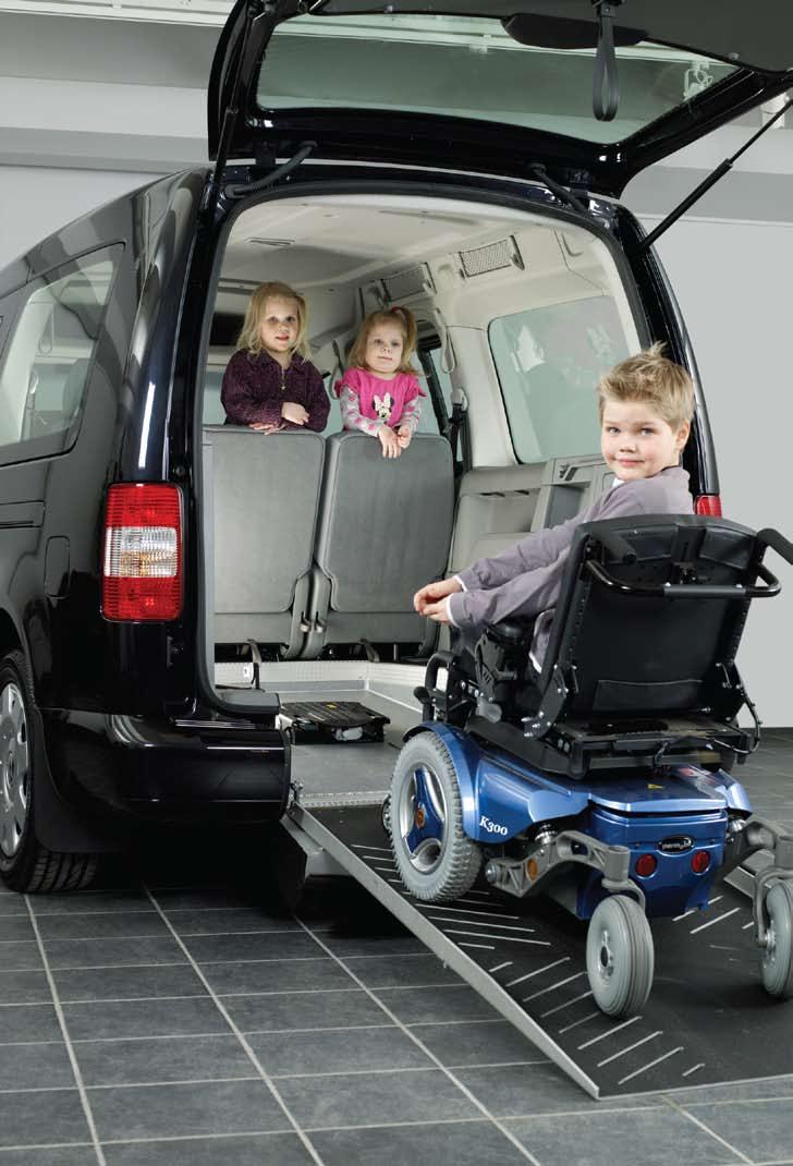 Permobil in car Transport your wheelchair