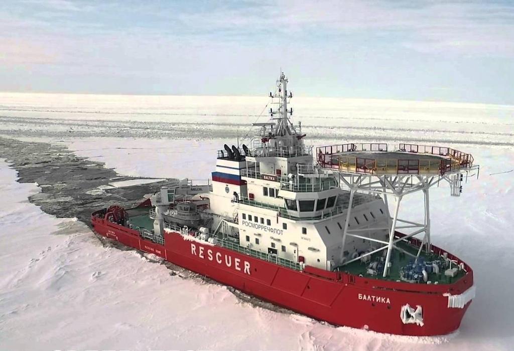 New Icebreaker Technologies Oblique Icebreaker «Baltika» Multipurpose Emergency & Rescue Vessel Designed by Aker Arctic Technology and built at Arctech Helsinki Shipyard in 2014 for the Federal