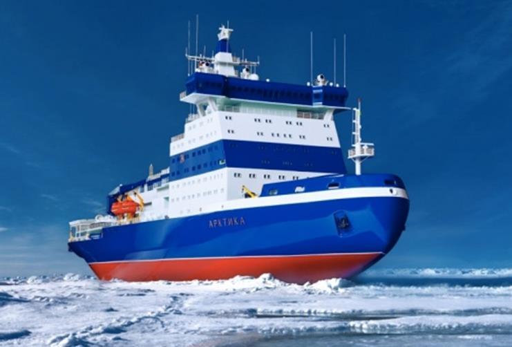 Russia s New Nuclear Icebreakers Universal Atomic Icebreaker Project 22220 (LK-60): Propulsion Capacity Water Displacement max Water