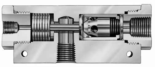 Inline Single Lock Valves The lock valve combines a Kepsel Cartridge Insert Check with a rugged pilot operator.