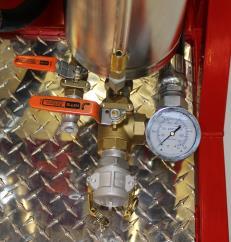 Connect Return Hose to Port 4. Open Valves 1. & 3. Close Valve 2. Fuel will flow through primary filter only.
