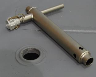 Suction and return tubes can be fabricated from PVC, Aluminum, Stainless Steel, or iron pipe.