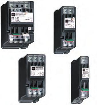 FIGURE 10 Residual current circuit breaker (RCCB) FIGURE 11 Fuse elements FIGURE 12 Circuit breaker for motor protection Thus, it is possible to install load break switches or circuit breakers of up