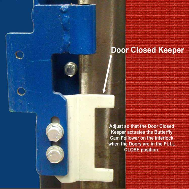 For Immediate Help Call 1-314-533-5700 Door Closed Keeper Installation Attach the Door Closed Keeper to the Upper Panel Chain Hitch.