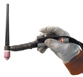 Order K704 TIG OPTIONS PTA-26V TIG Torch Air-cooled 200 amp torch equipped with valve for gas flow control.