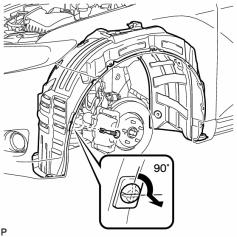 9. On the Driver s side it requires removal of front tire to access this area, make