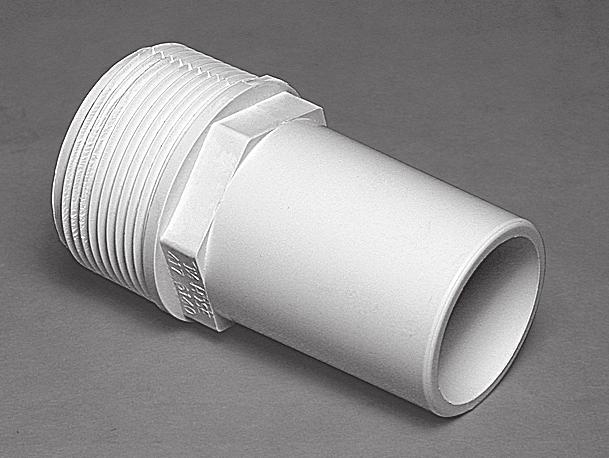 51 417-6150 Male Barb Adapter - 1 1/2" MPT x 1 1/2" Hose White 35.18 lbs. 300 (bulk) 2.
