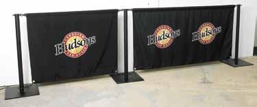 Accessories included IMPRINT AREA: 4 Banner 32 x 24 6 Banner 42 x 24 SHIPPING WEIGHT: Posts: 5 lbs