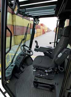 A spacious, comfortable operator environment and an operator interface with ergonomicallydesigned controls elevates productivity while minimizing operator fatigue.