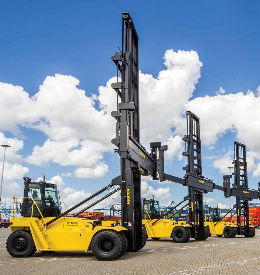H450-500HD-EC Series RELIABILITY IN EMPTY CONTAINER HANDLING The Hyster H450-500HD-EC trucks provide high capacity empty container handling in the mid-range of the Hyster