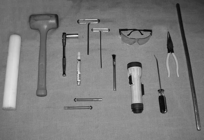 Tools Required Tools Required 12. 5. 1. 3. 7. 6. 9. 11. 4. 8. 10. 2. Several basic tools are required for the disassembly and reassembly of the actuator. The suggested tools are outlined below: 1.