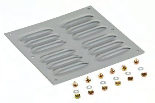 olt-on Louver Plate Kits Excellent for providing ventilation in enclosures where external conditions or internal components may cause excessive amount of heat or moisture.
