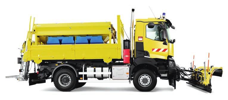 18 19 Snow clearance calls for robust and reliable vehicles with high pulling power.